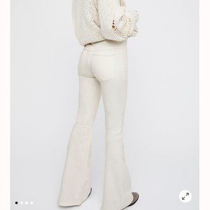 White Flare Jeans- Free People